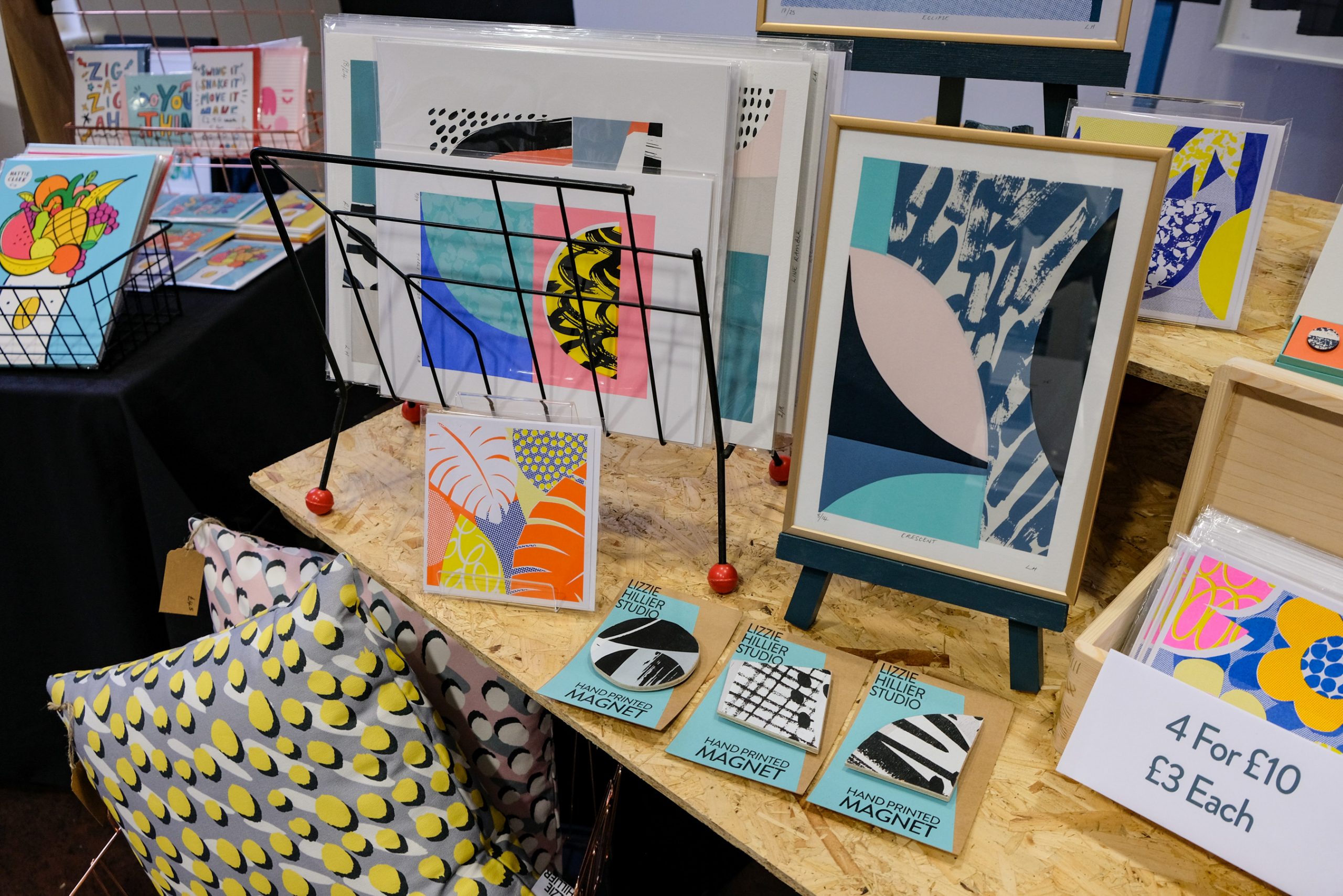 Lizzie Hillier at Liverpool Print Fair in April 2019